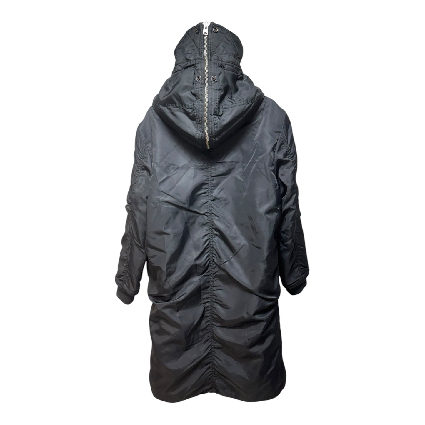 Oren Shell Parka Coat Designer By All Saints In Black, Size: S