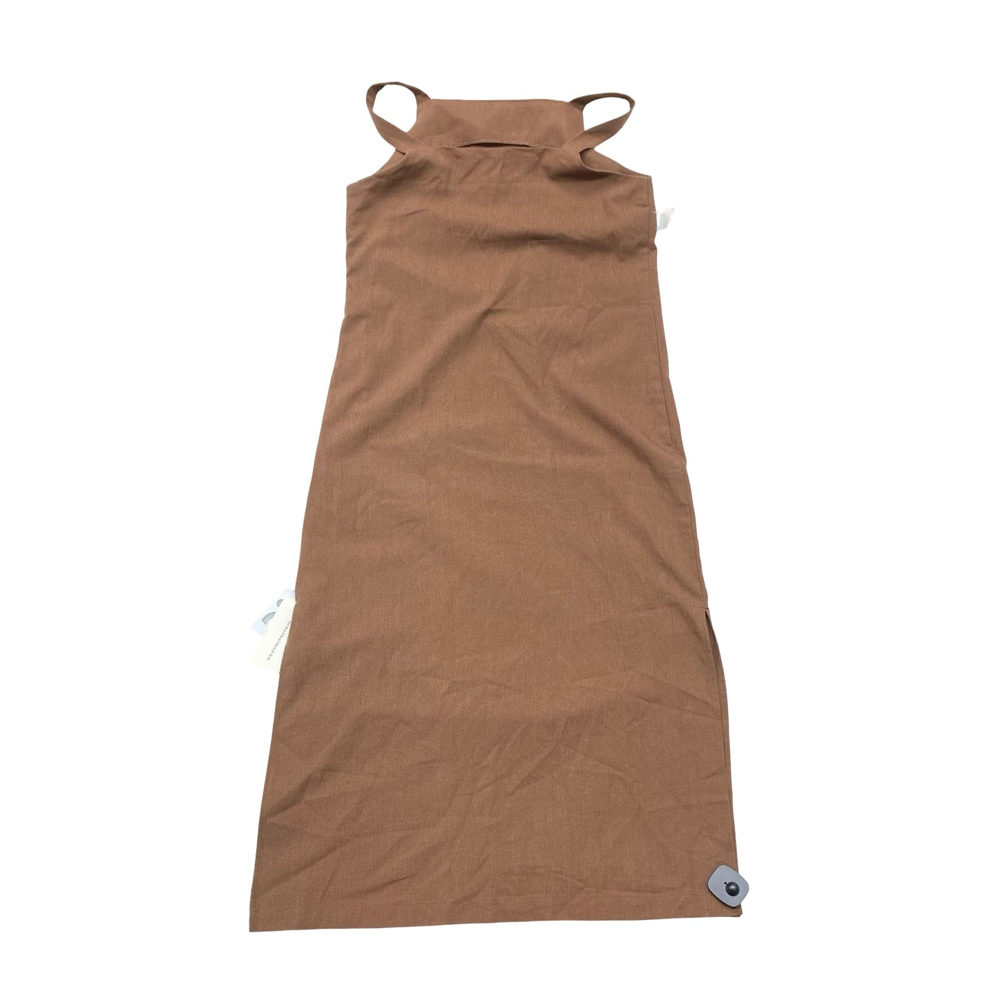 Dress Casual Maxi By Commense In Brown, Size:L