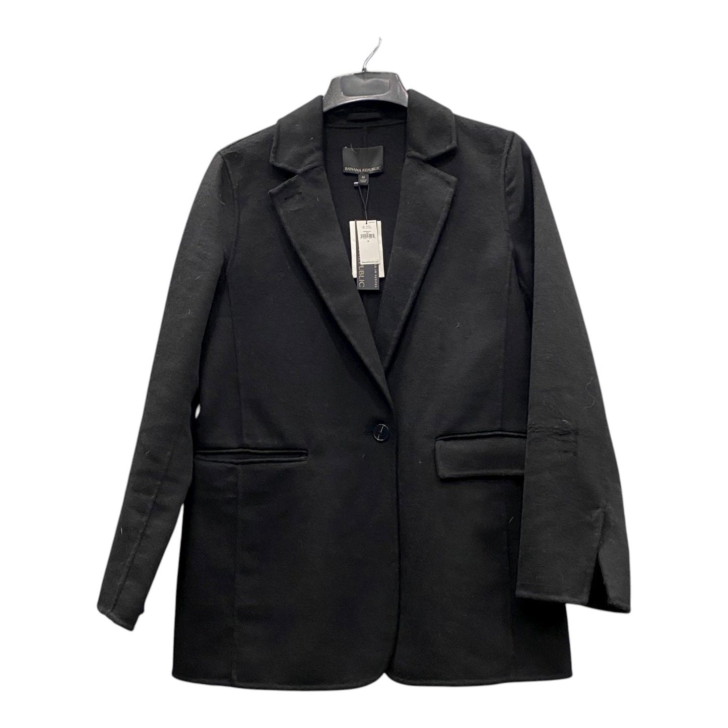 Coat Wool By Banana Republic In Black, Size:M