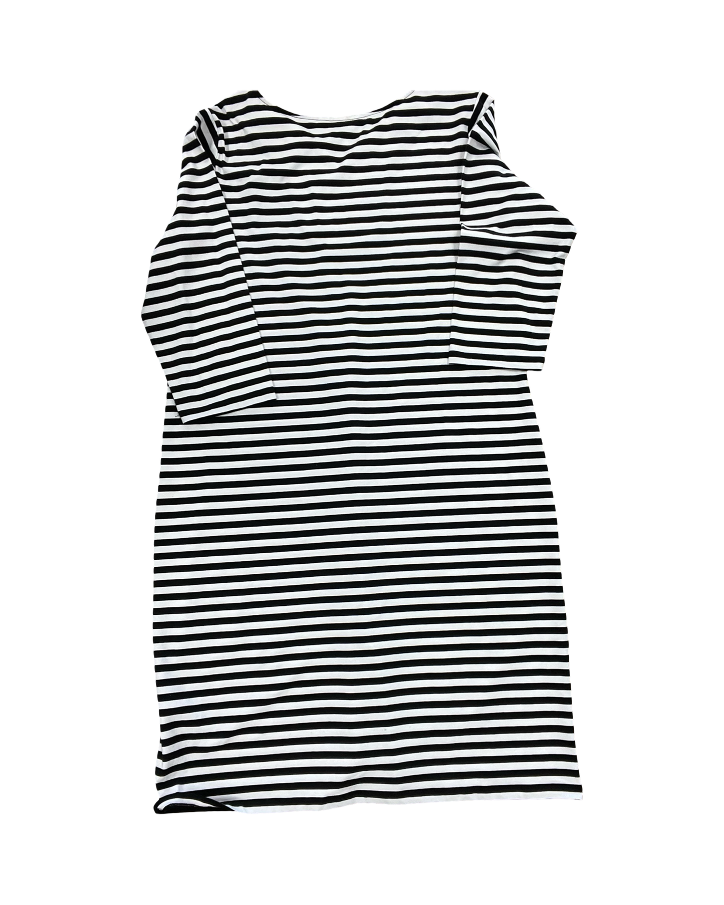 Dress Casual Midi By Christopher And Banks In Black & White, Size:Xl