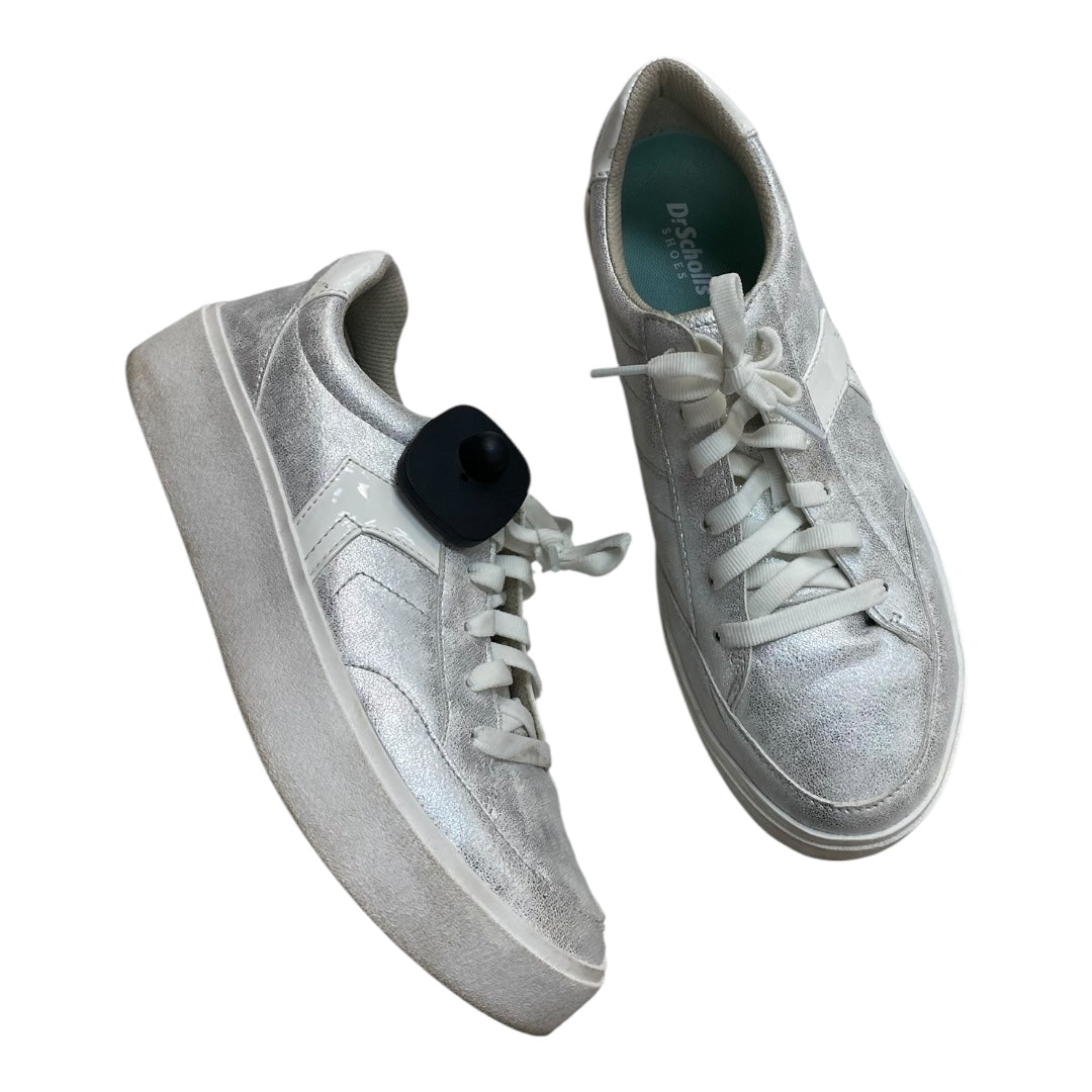 Shoes Athletic By Dr Scholls In Silver, Size:8.5