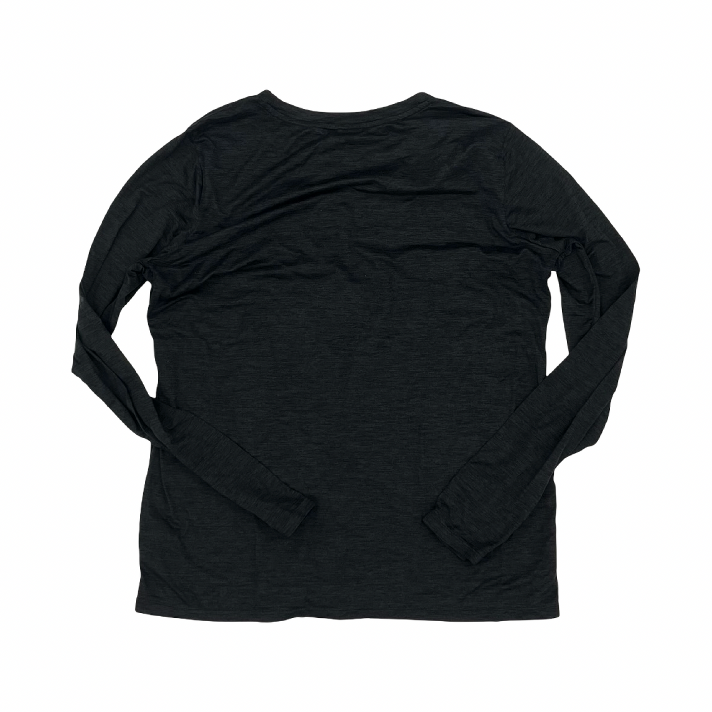 Athletic Top Ls Crewneck By Reebok In Black, Size:Xxl