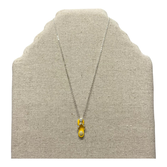 Necklace Charm By Cme In Silver & Yellow