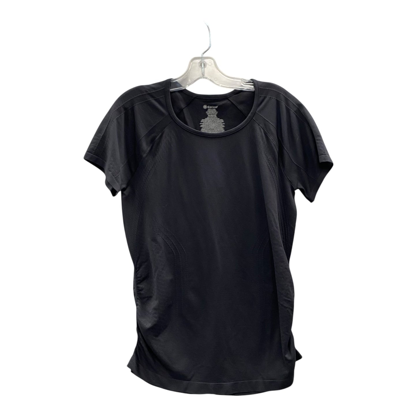 Athletic Top Ss By Gaiam In Black, Size:Xl