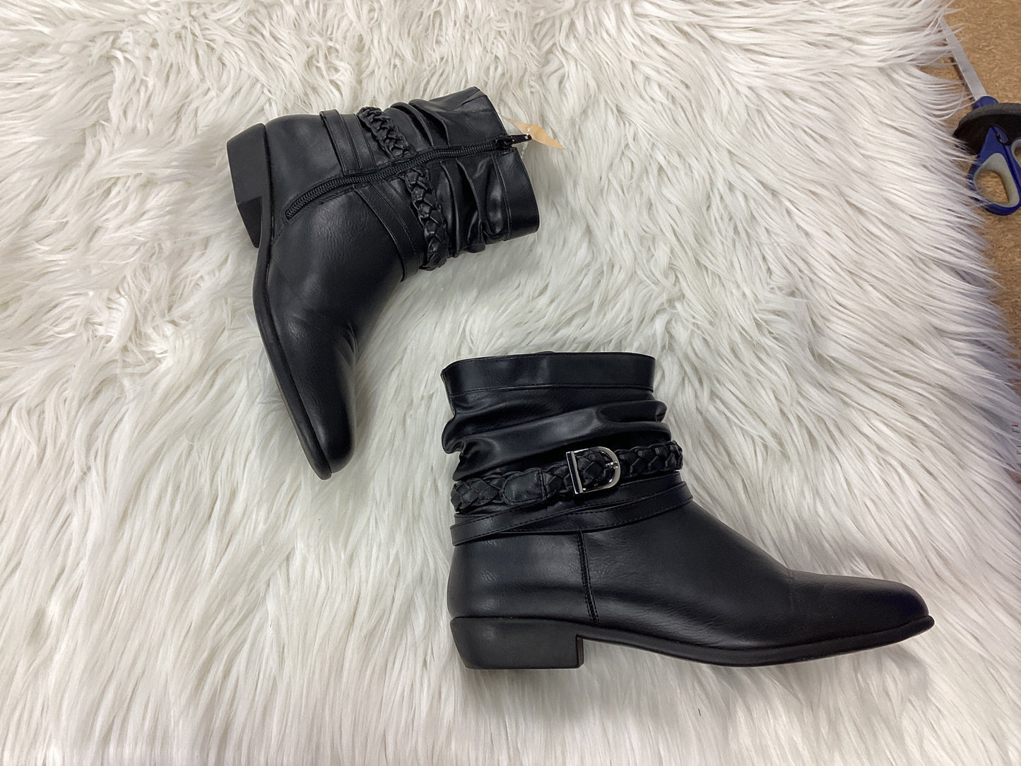 Boots Ankle Heels By Comfortview In Black, Size:8