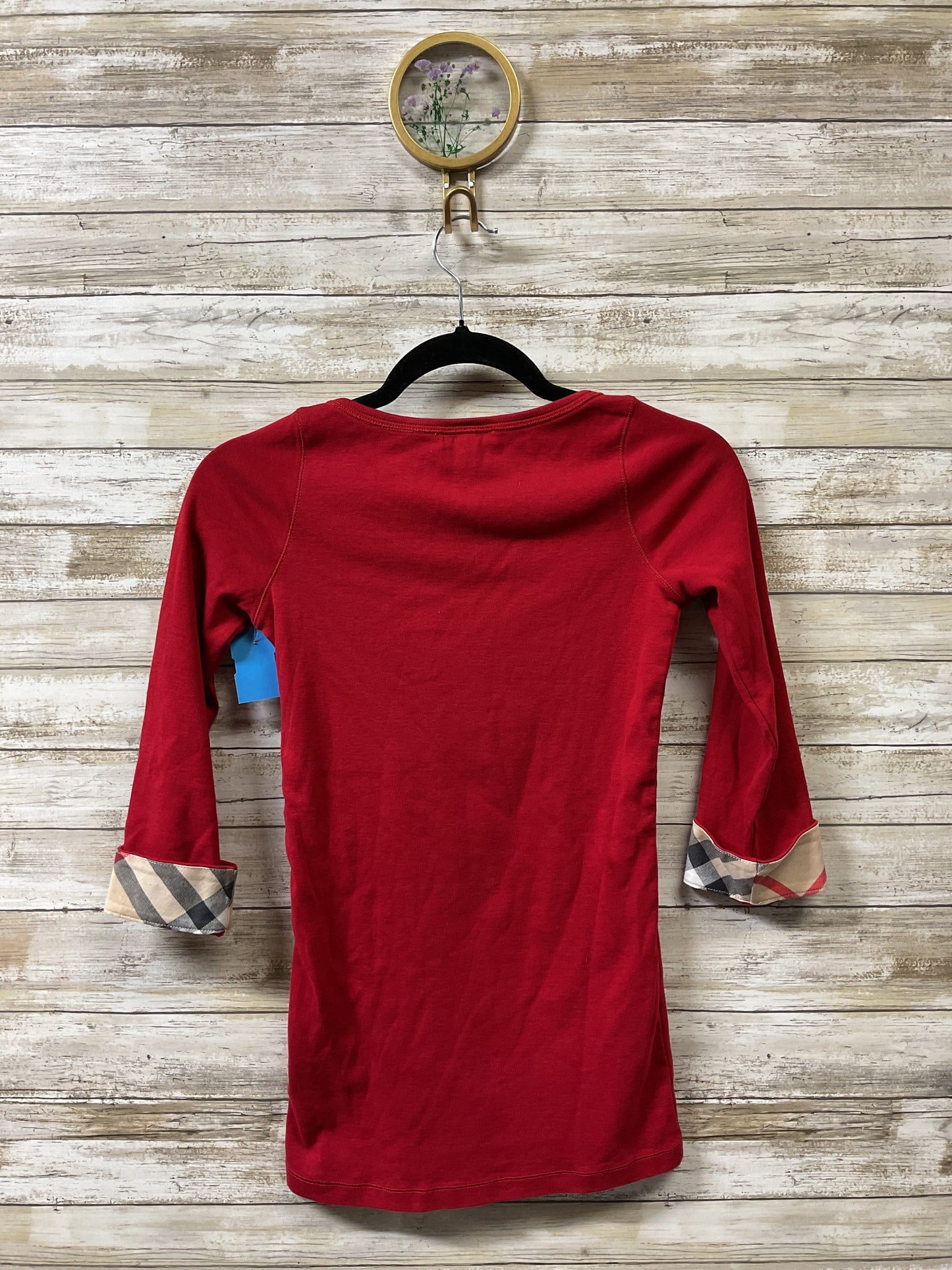 Top Ls Luxury Designer By Burberry In Red, Size:S