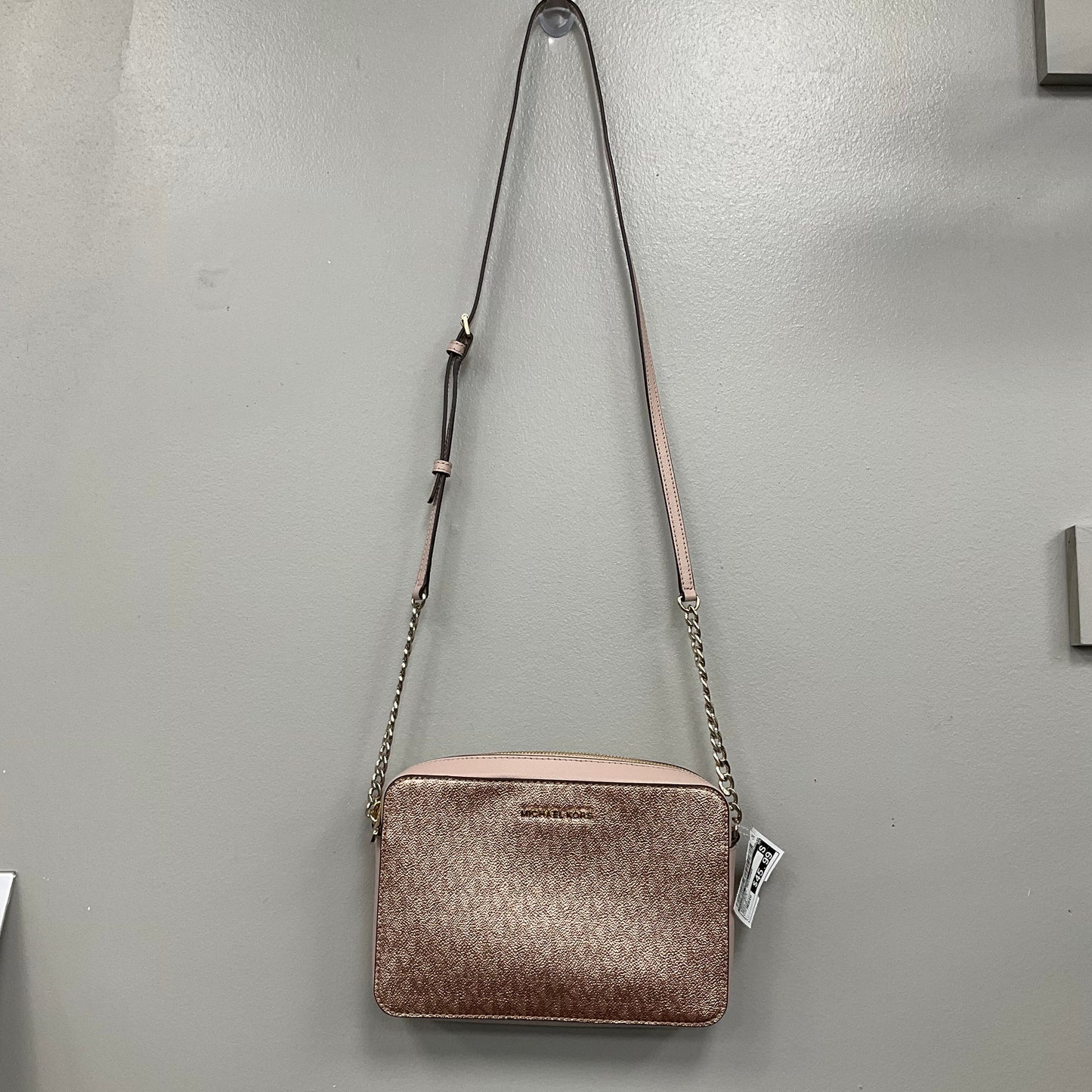 Crossbody Designer By Michael Kors In Rose Gold, Size:Medium