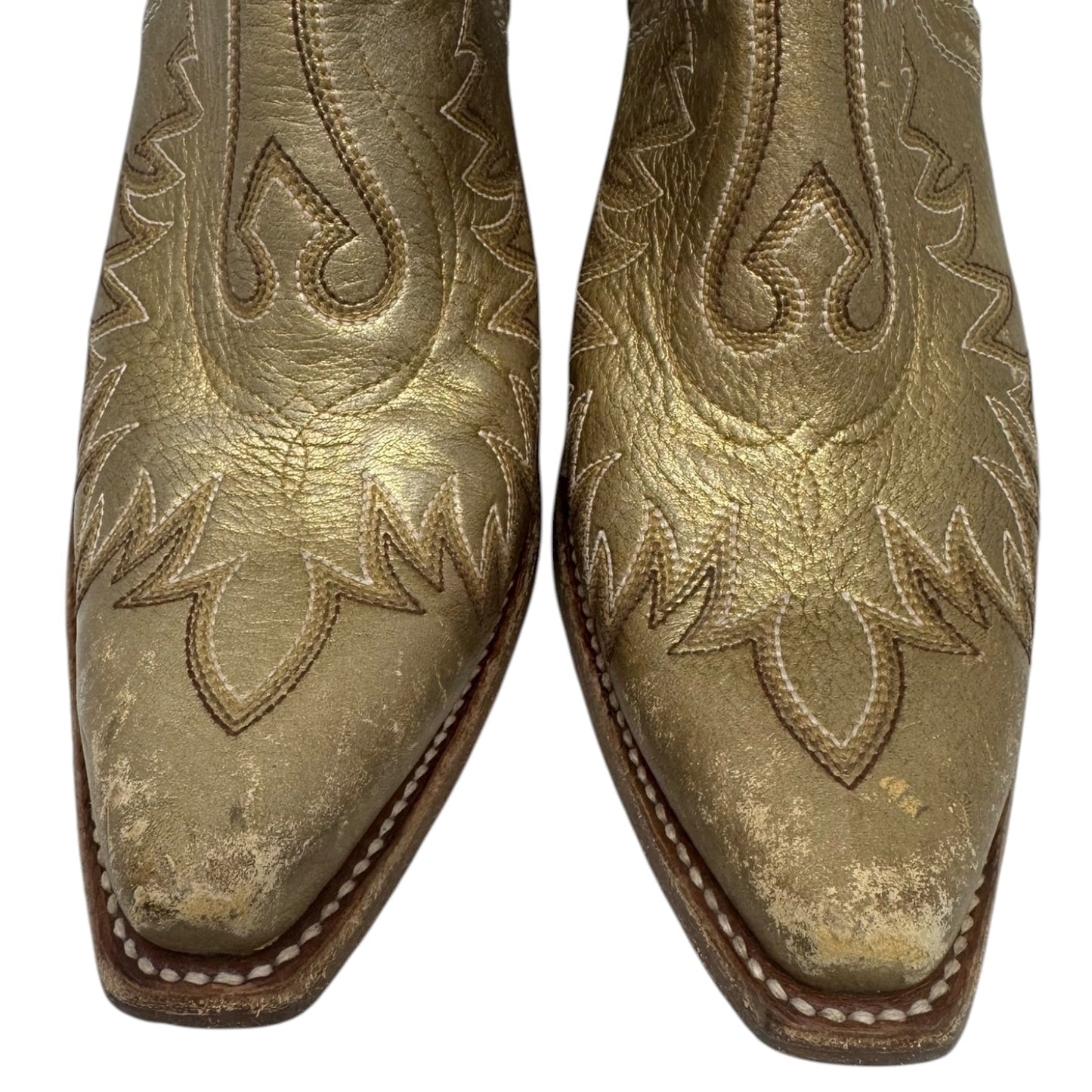 Boots Western By Ariat In Gold, Size: 9.5