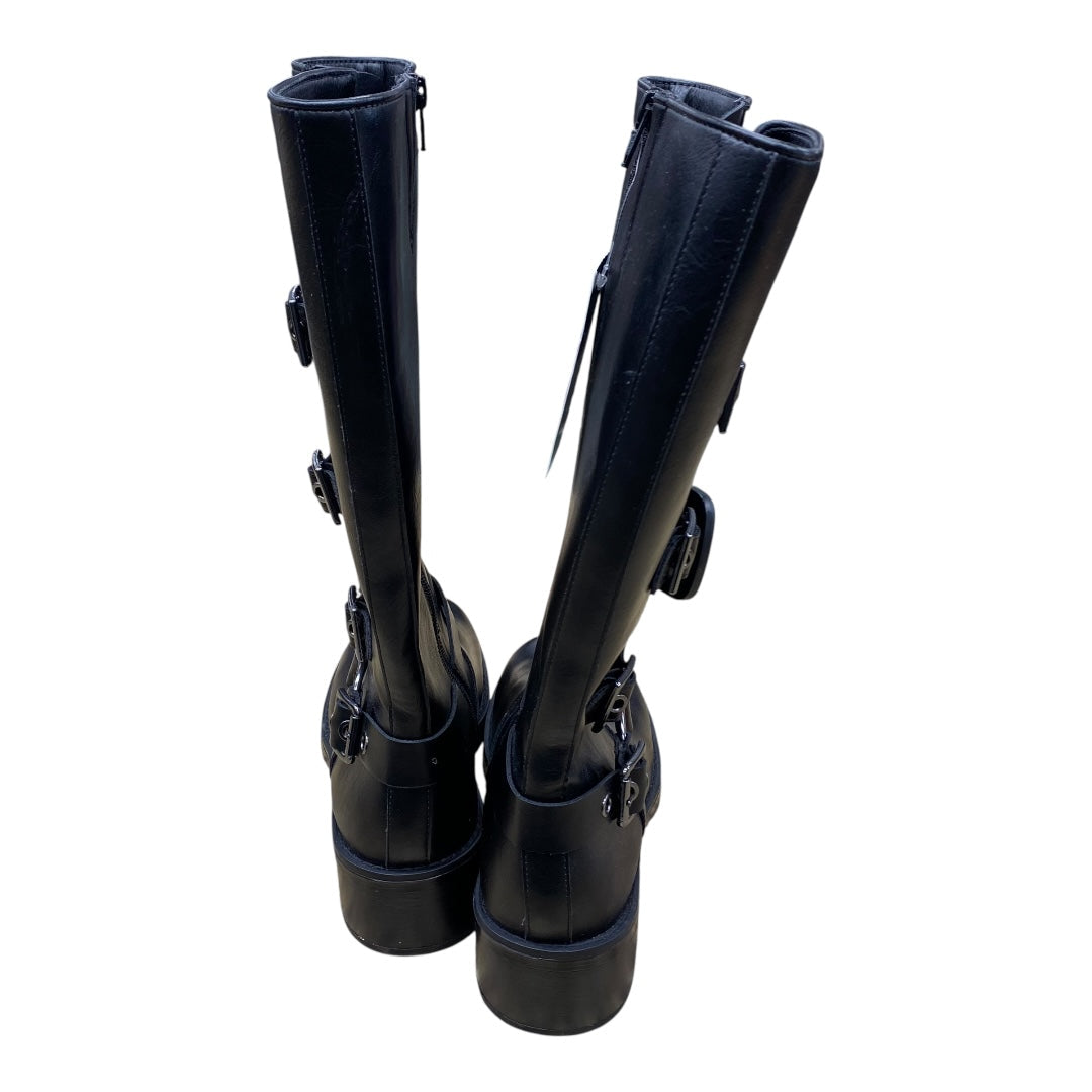 Boots Mid-Calf Heels By Wild Fable In Black, Size:8.5