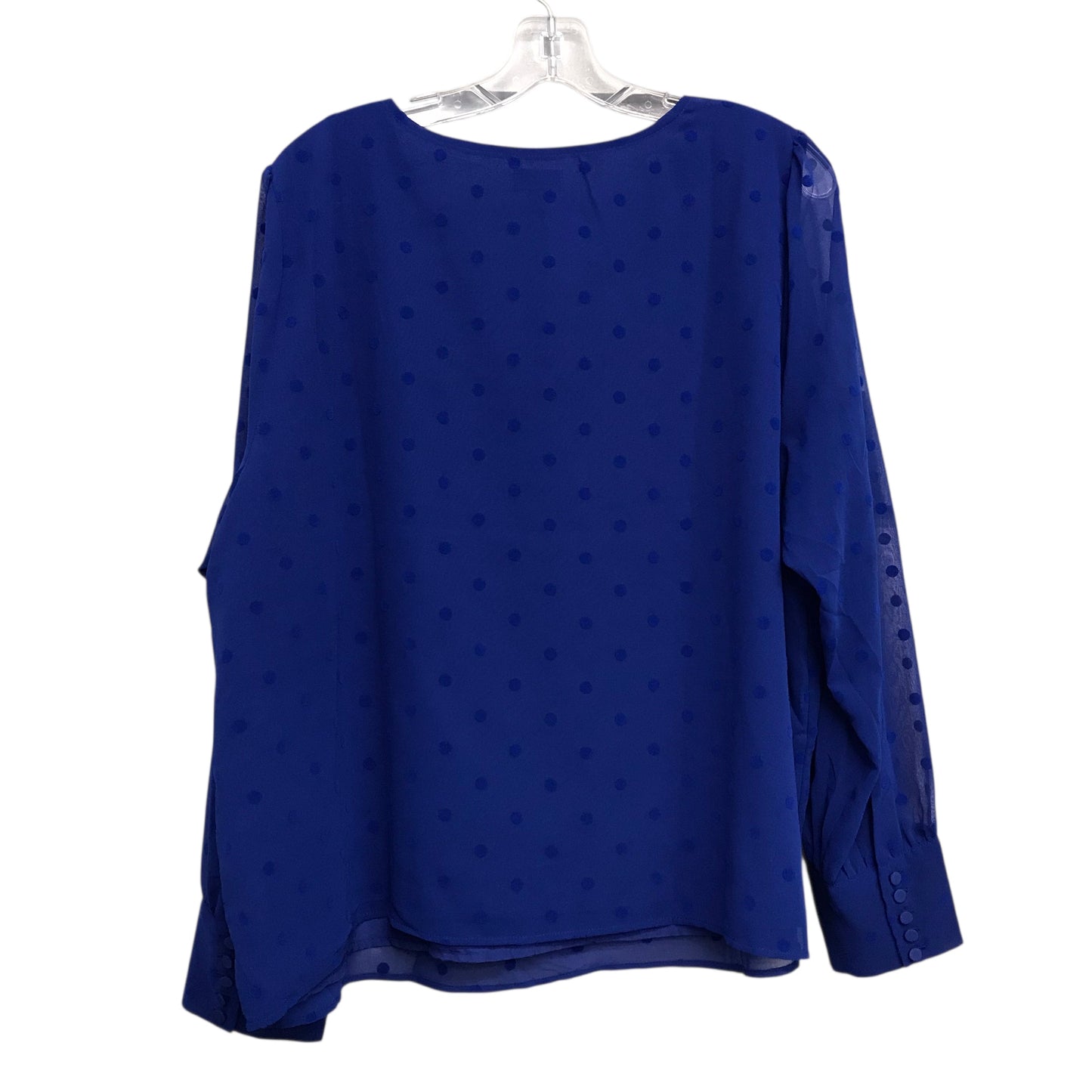 Top Ls By J. Crew In Blue, Size:2X
