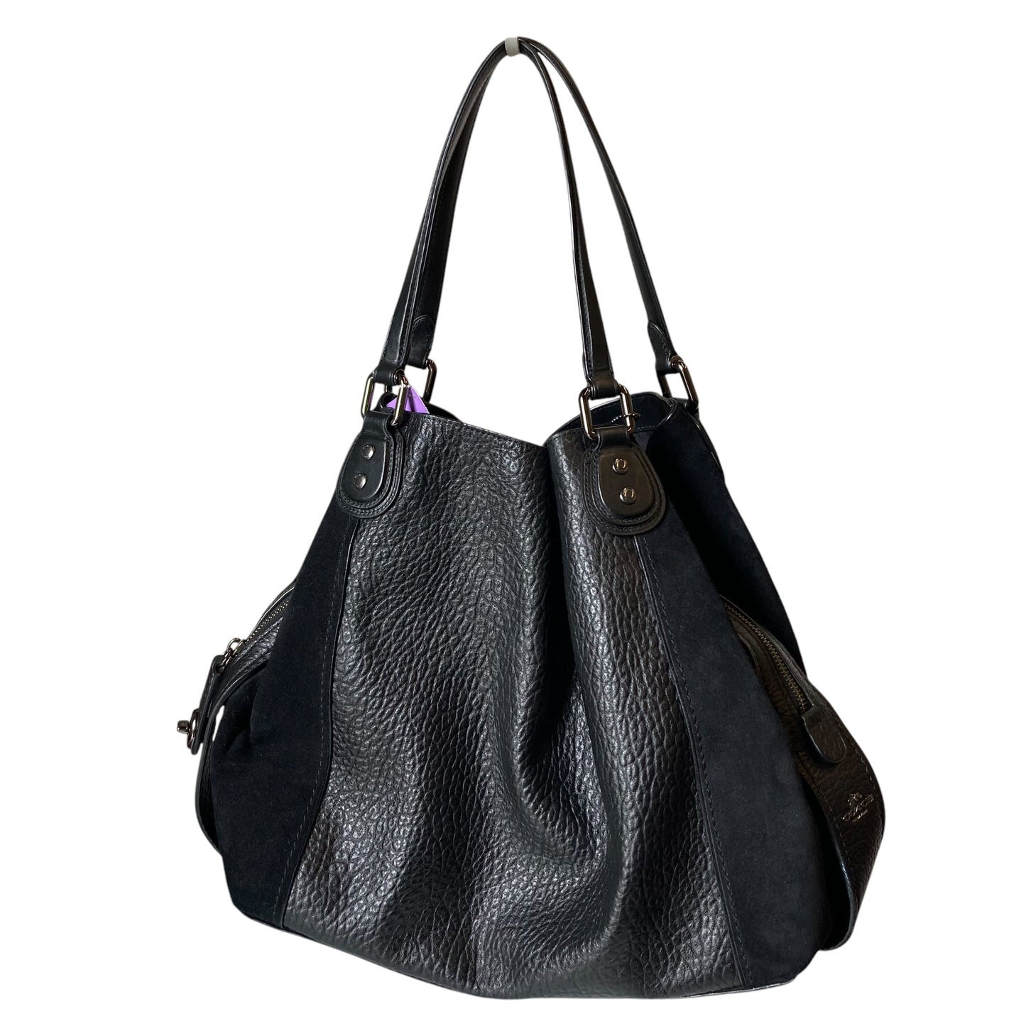 Handbag Designer By Coach In Black, Size:Large