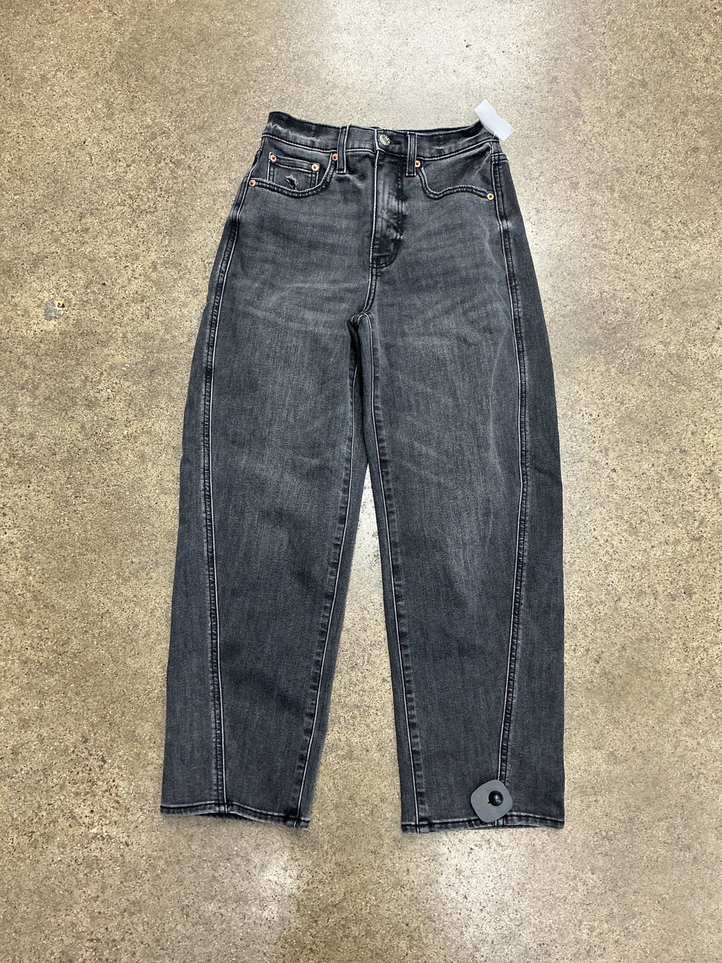 Jeans Straight By Daze In Grey Denim, Size:0