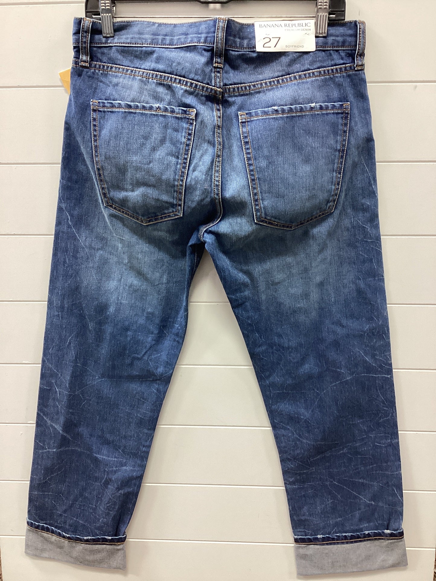 Jeans Skinny By Banana Republic In Blue Denim, Size:4