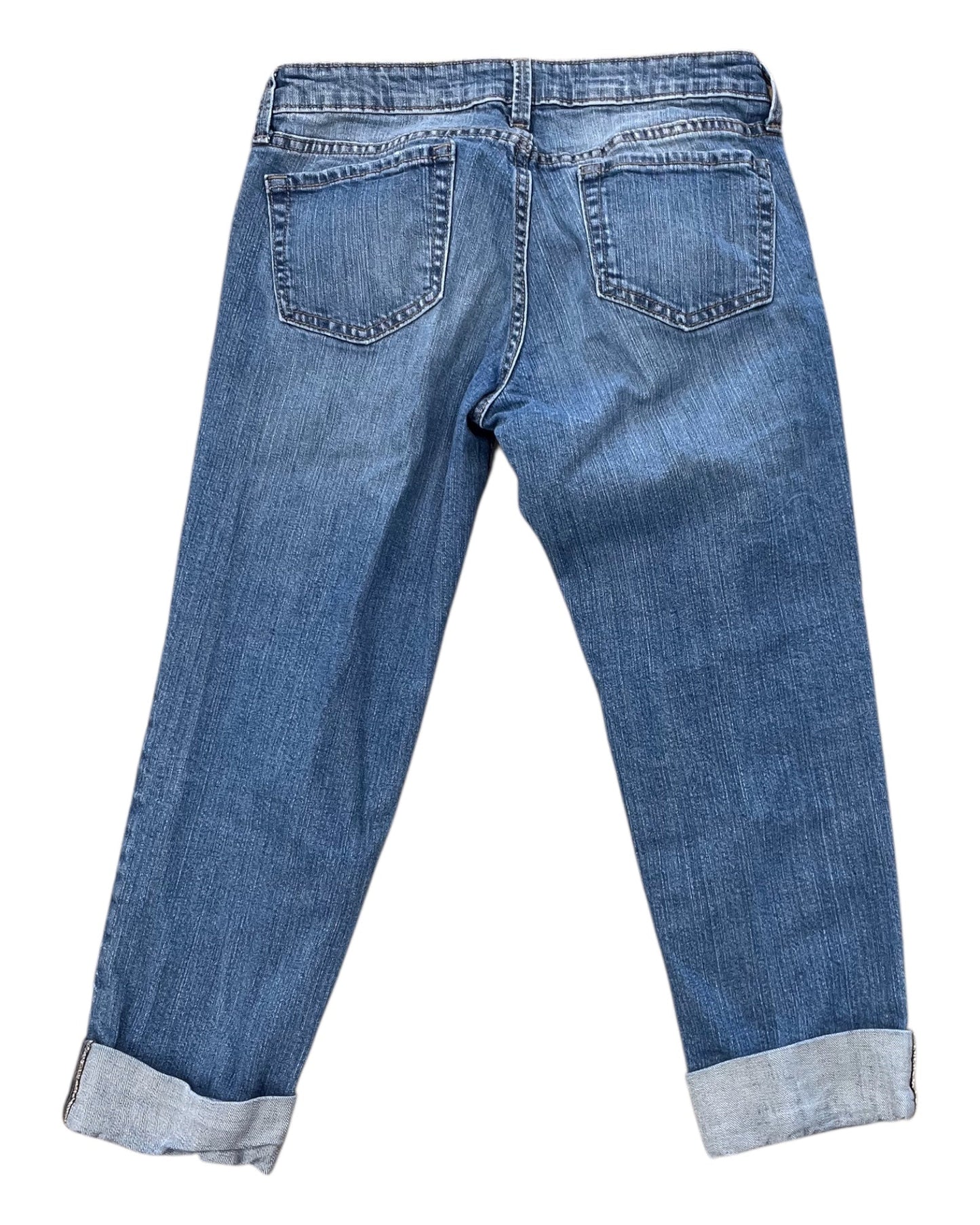 Jeans Cropped By Gap In Blue Denim, Size:6