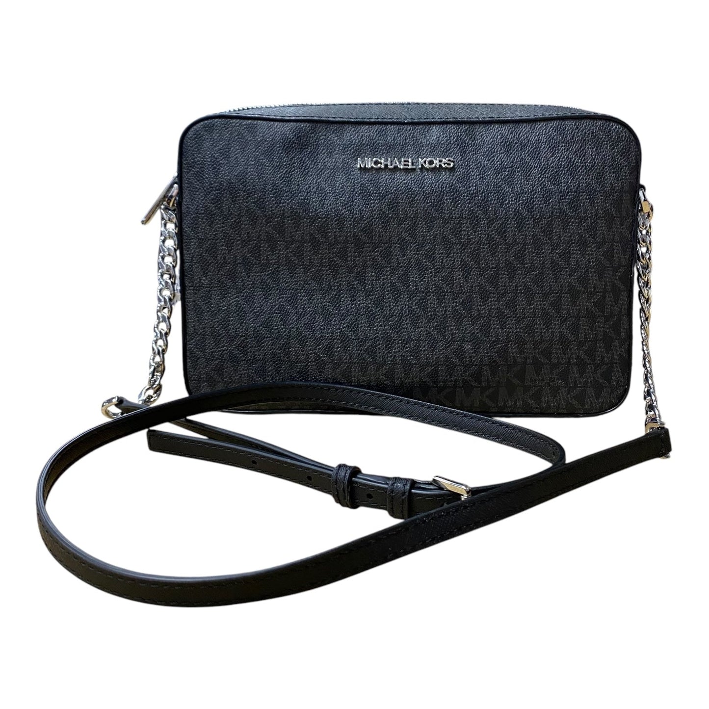 Crossbody Designer By Michael Kors In Black, Size:Medium