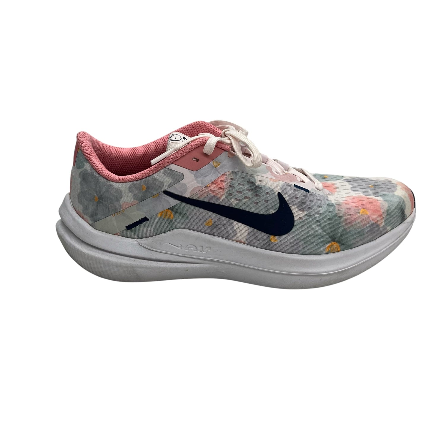Shoes Athletic By Nike In Floral Print, Size:10.5
