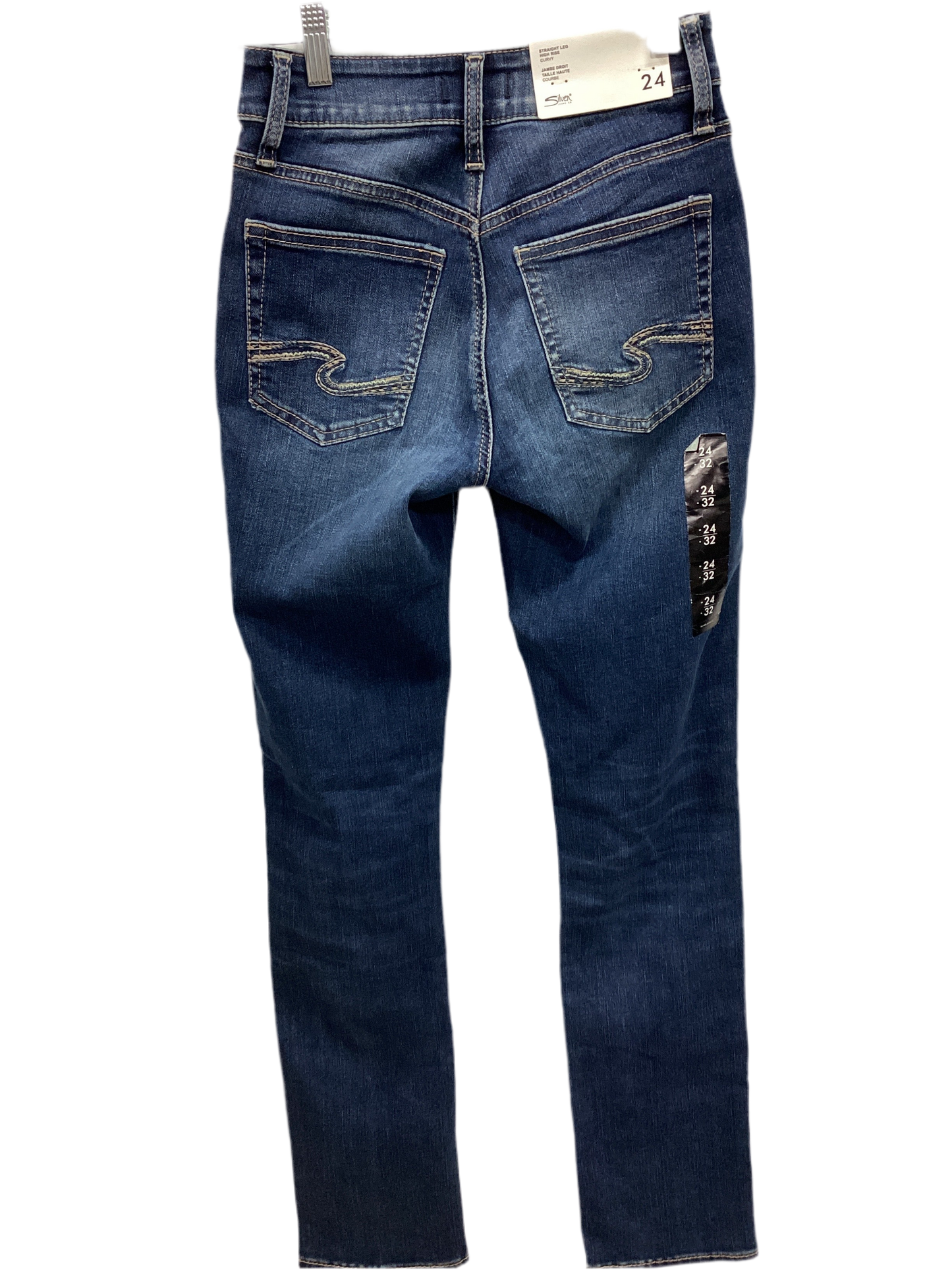 Jeans Skinny By Silver In Blue Denim, Size:0