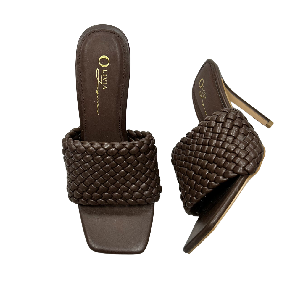 Sandals Heels Stiletto By Olivia Size: 7.5