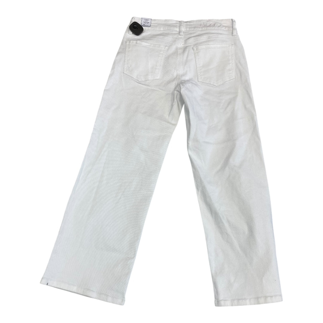 Jeans Cropped By Kut In White, Size:8