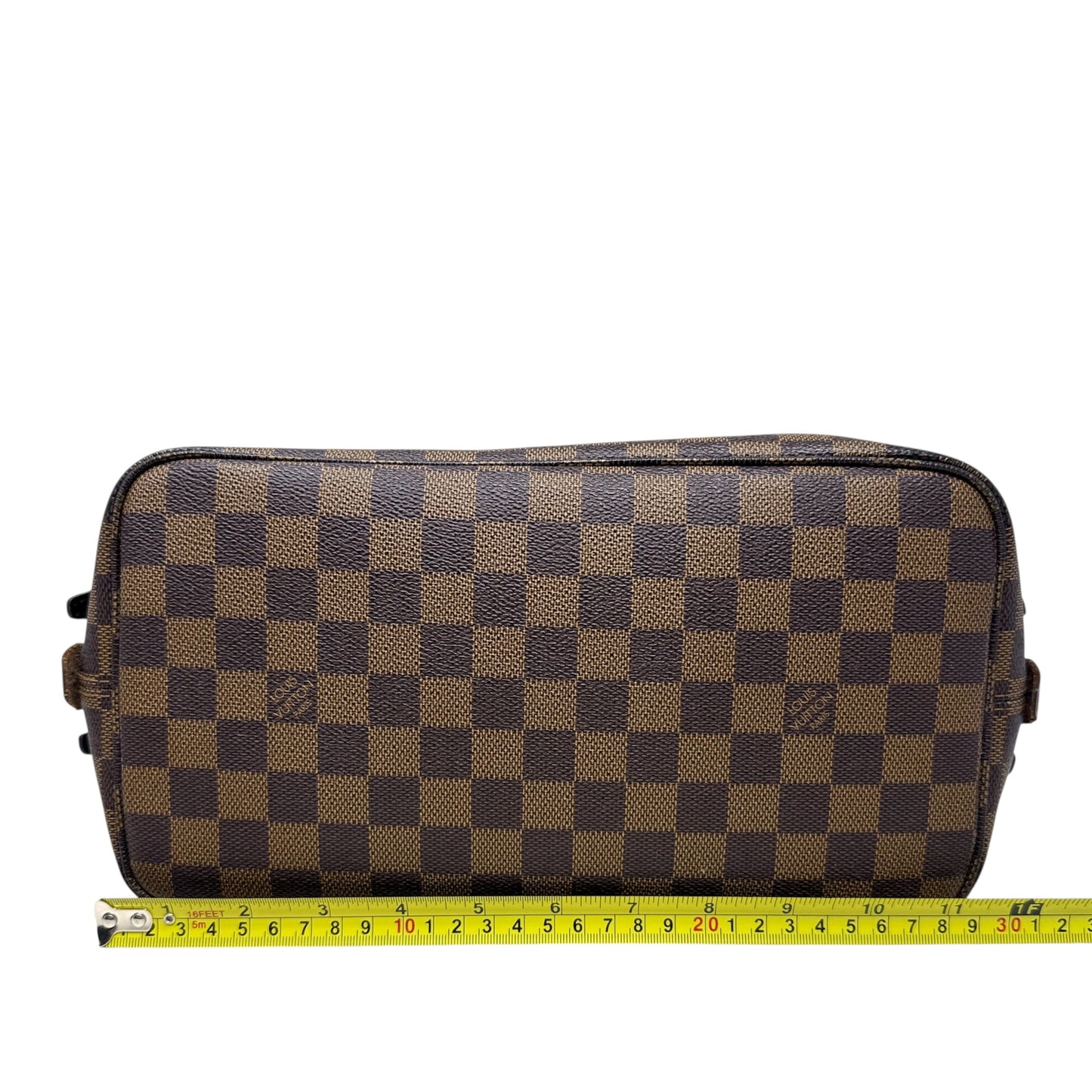 Cabas Rivington Tote In Damier Ebene Canvas Luxury Designer By Louis Vuitton, Size: Large