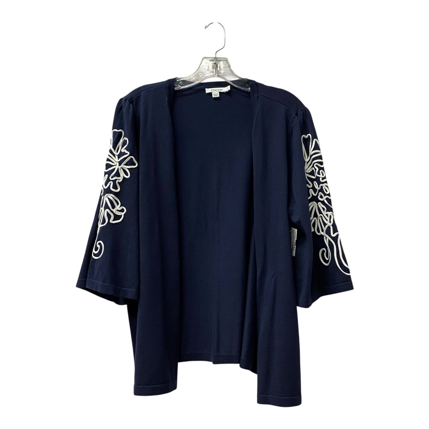 Cardigan By Chicos In Blue, Size:L