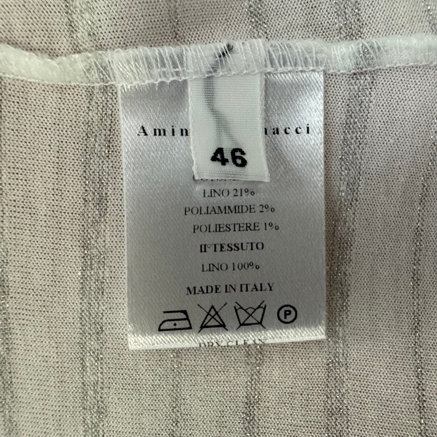 Top Long Sleeve By amina rubinacci In Striped Pattern, Size: 10/ It46