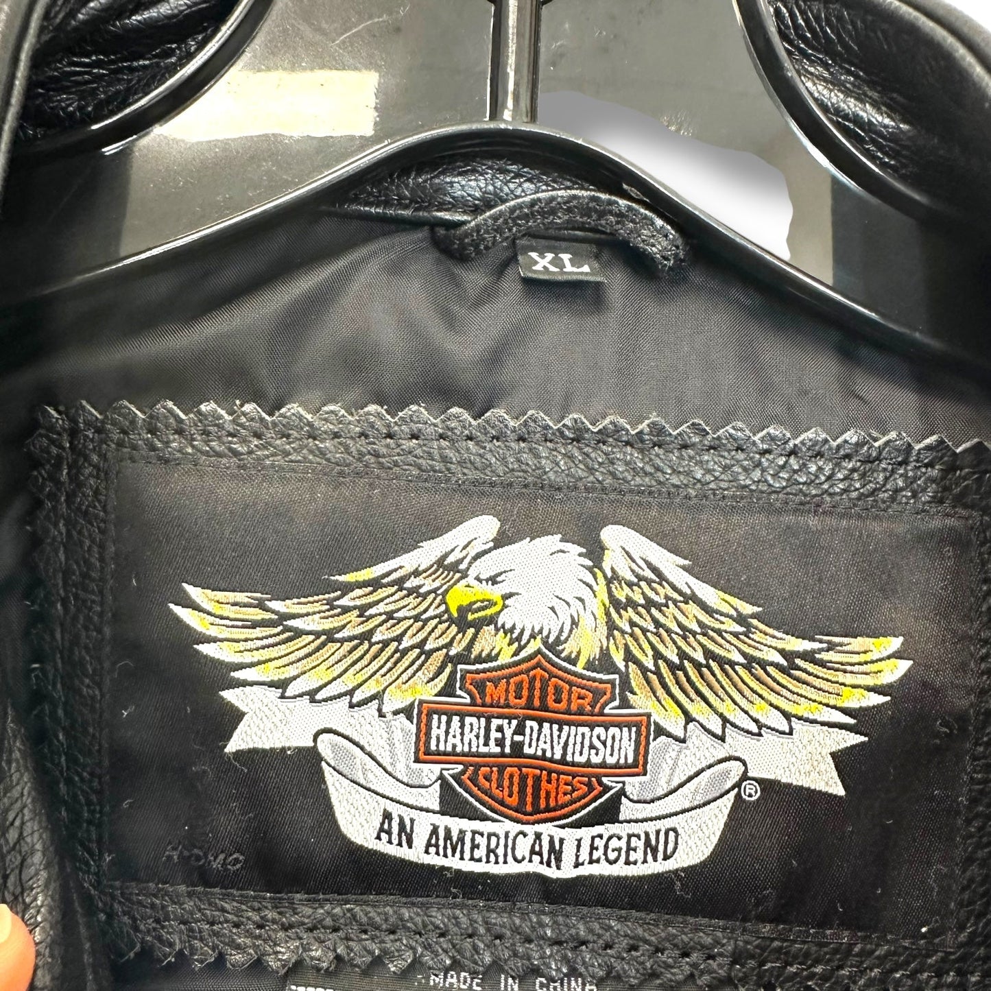Coat Leather By Harley Davidson In Black, Size: Xl