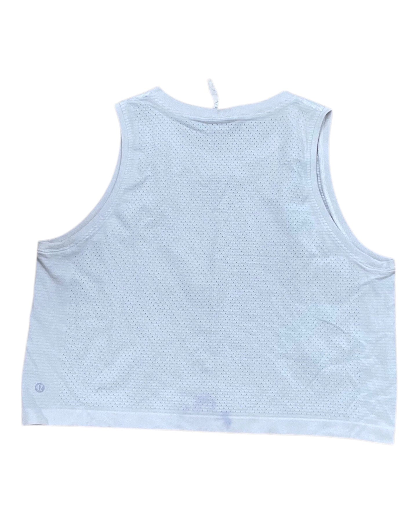 Athletic Tank Top By Lululemon In White, Size:M