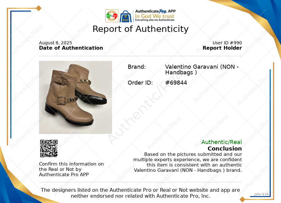 Boots Luxury Designer By Valentino-garavani In Taupe, Size: 6.5