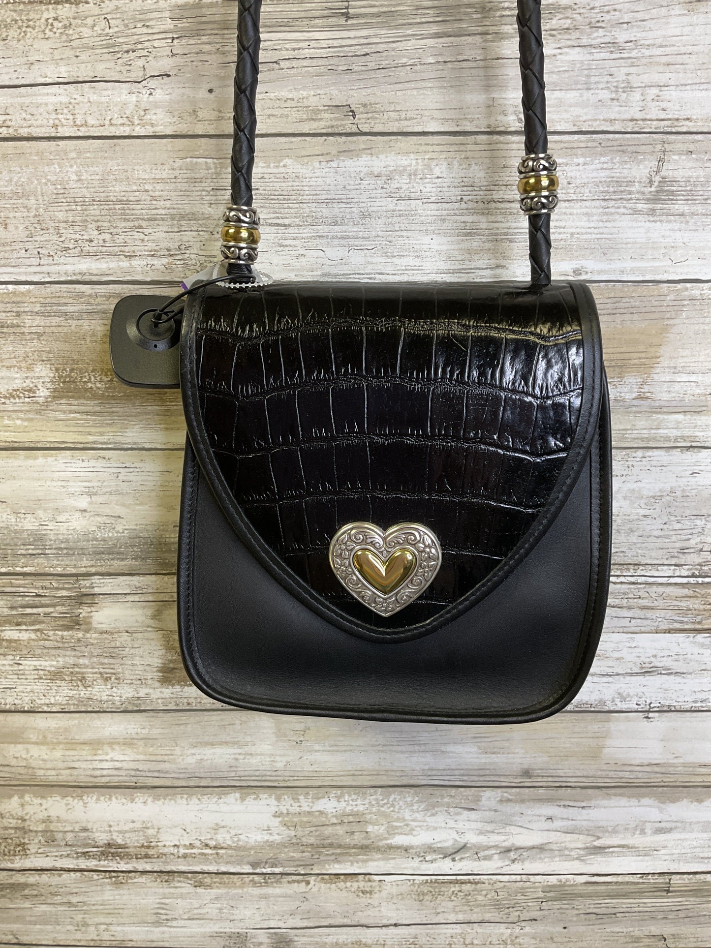 Crossbody Leather By Brighton In Black, Size:Small