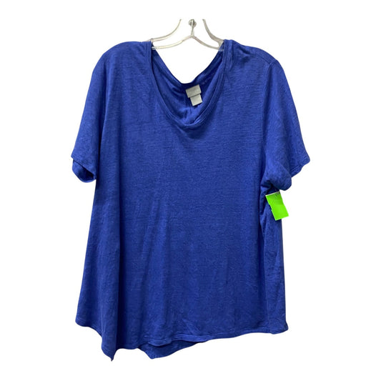 Top Ss By Chicos In Blue, Size:L