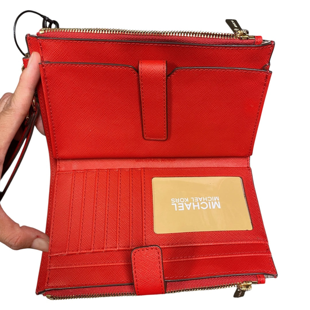 Wallet Designer By Michael Kors In Red, Size:Medium