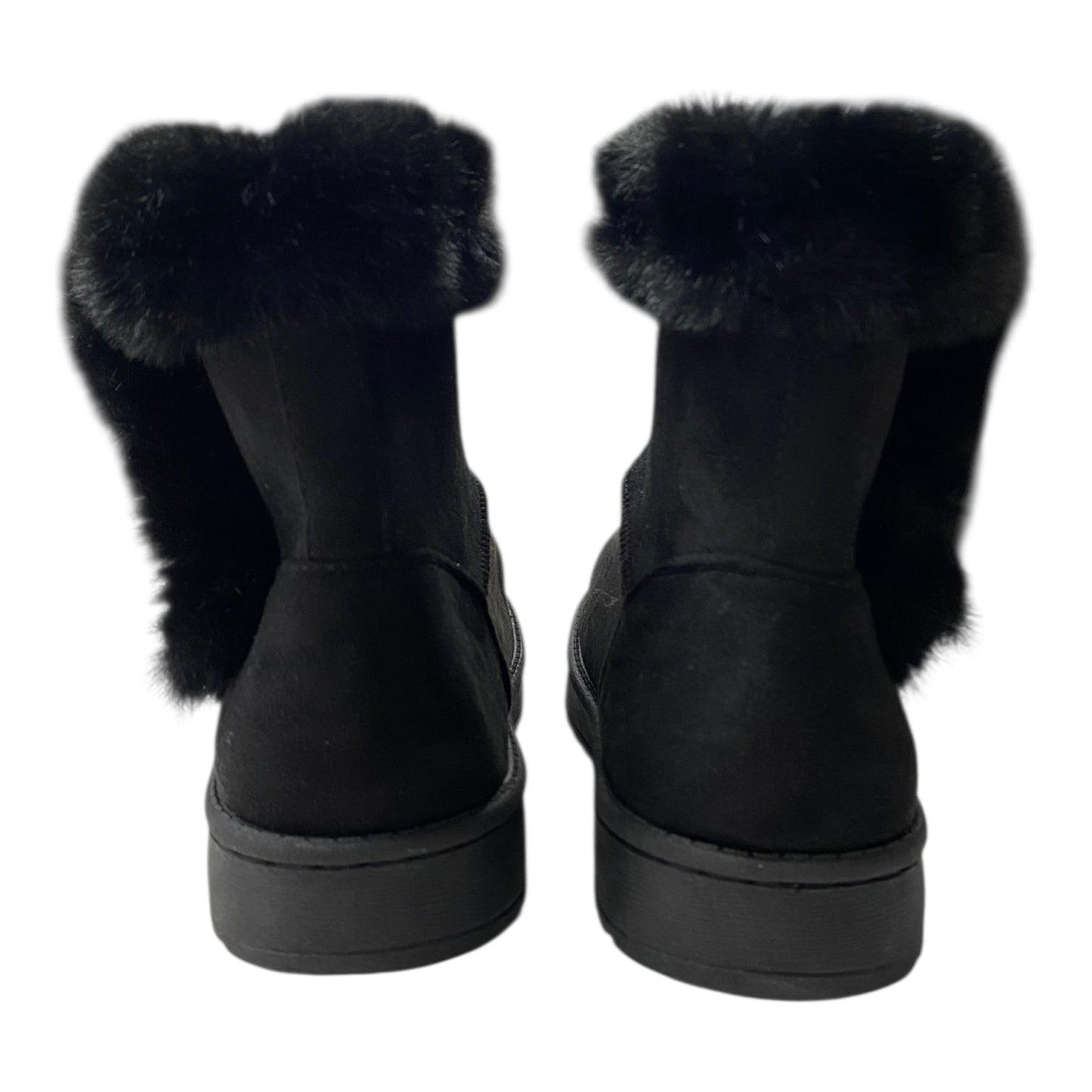 Boots Ankle Flats By So In Black, Size:6