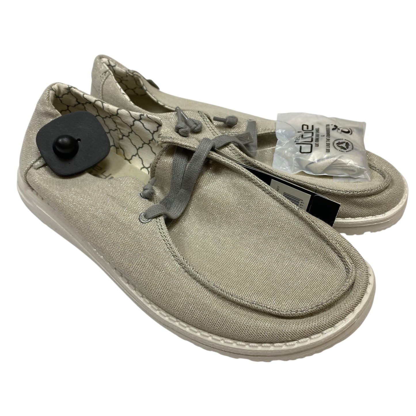 Shoes Flats By Hey Dude In Beige, Size:10