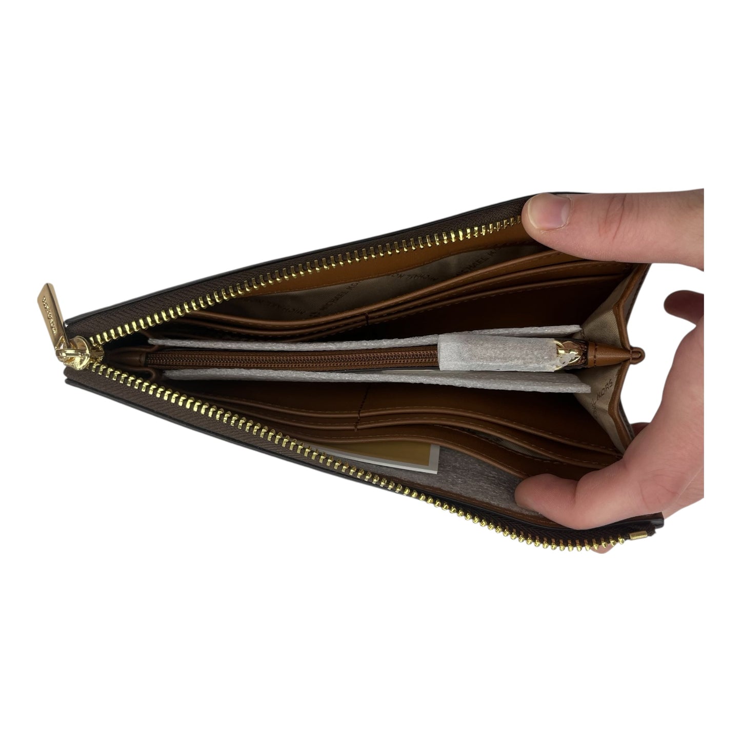 Wallet Designer By Michael Kors In Brown, Size:Medium