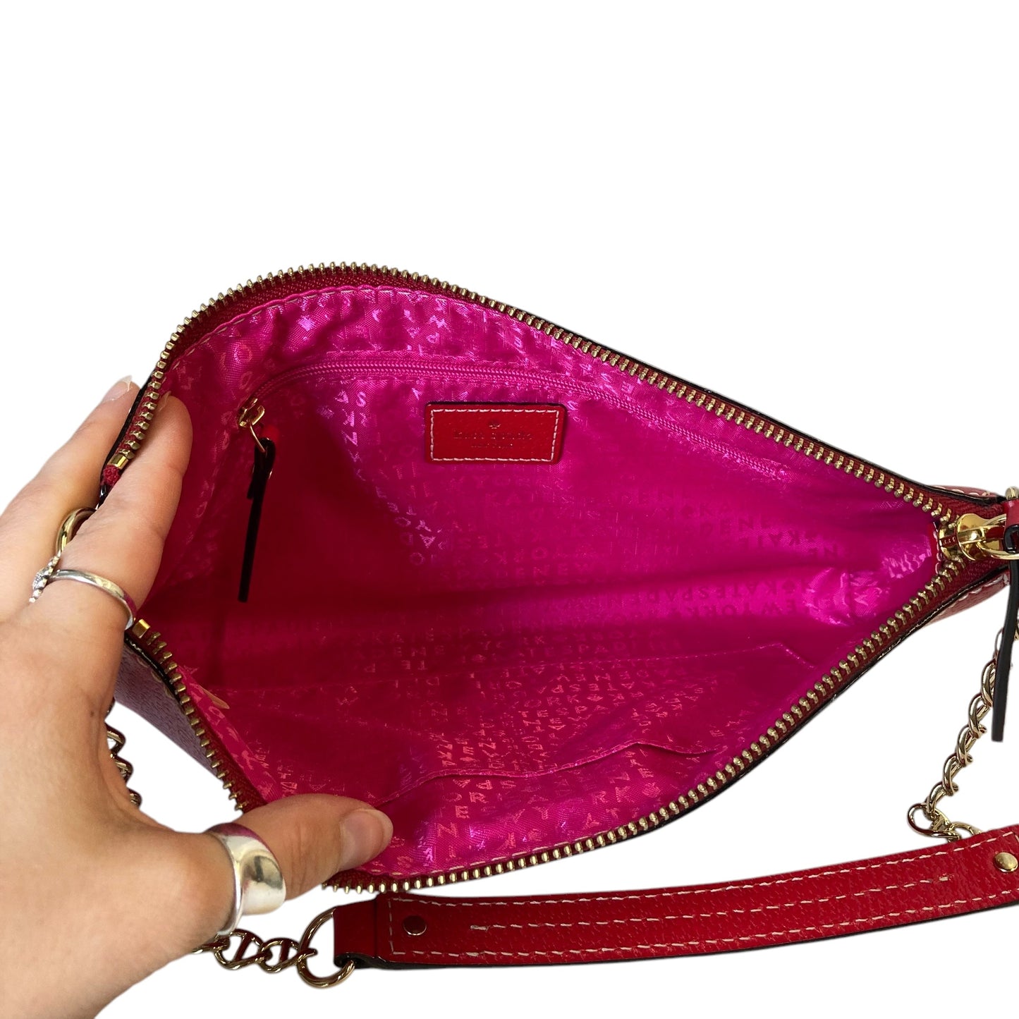 Handbag Designer By Kate Spade In Red, Size:Small