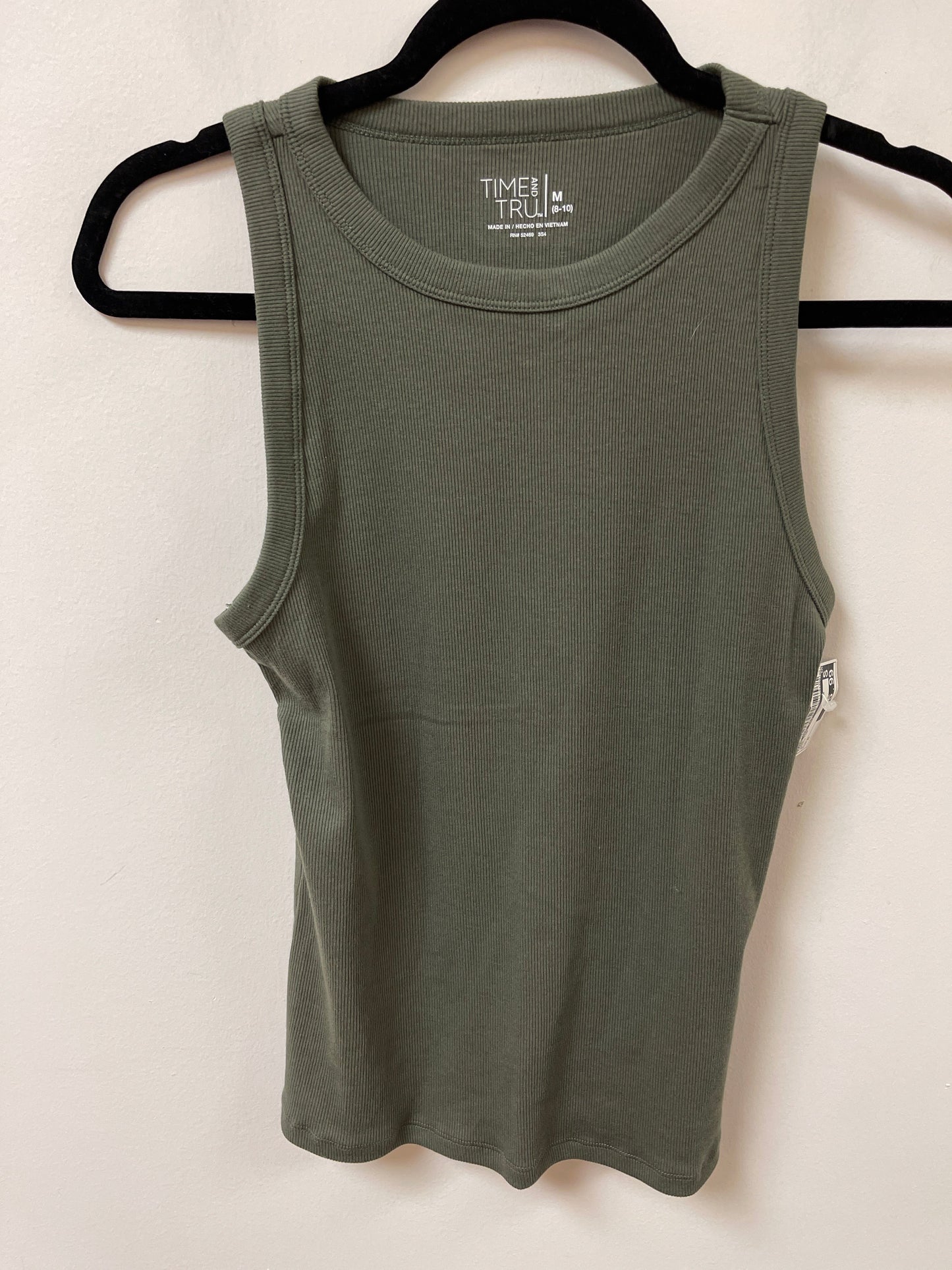Tank Top By Time And Tru In Green, Size:M