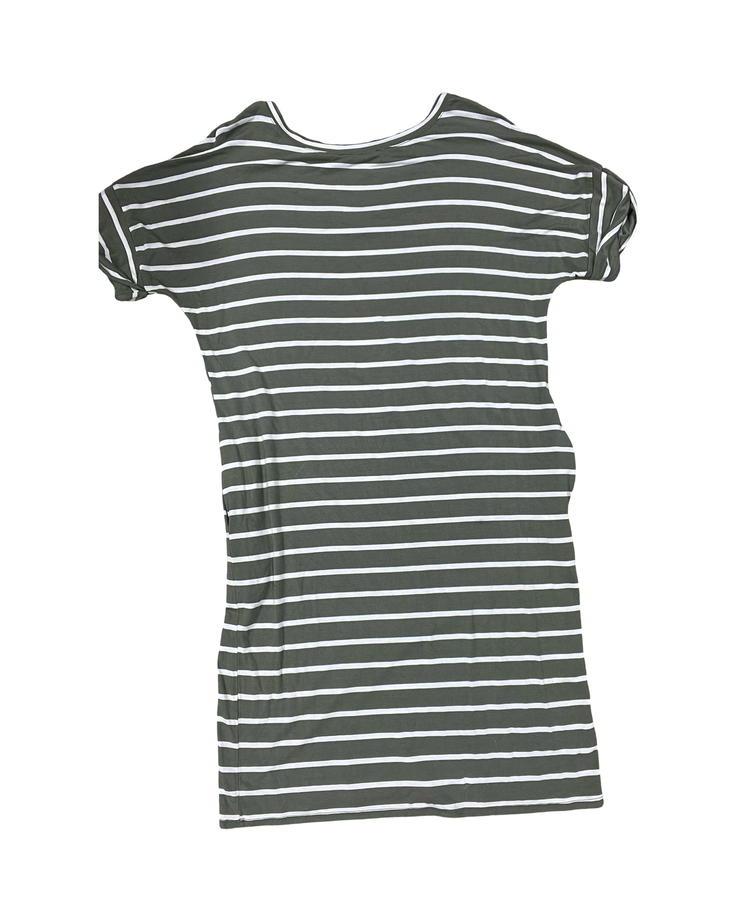 Dress Casual Midi By Zenana In Green & White, Size:S