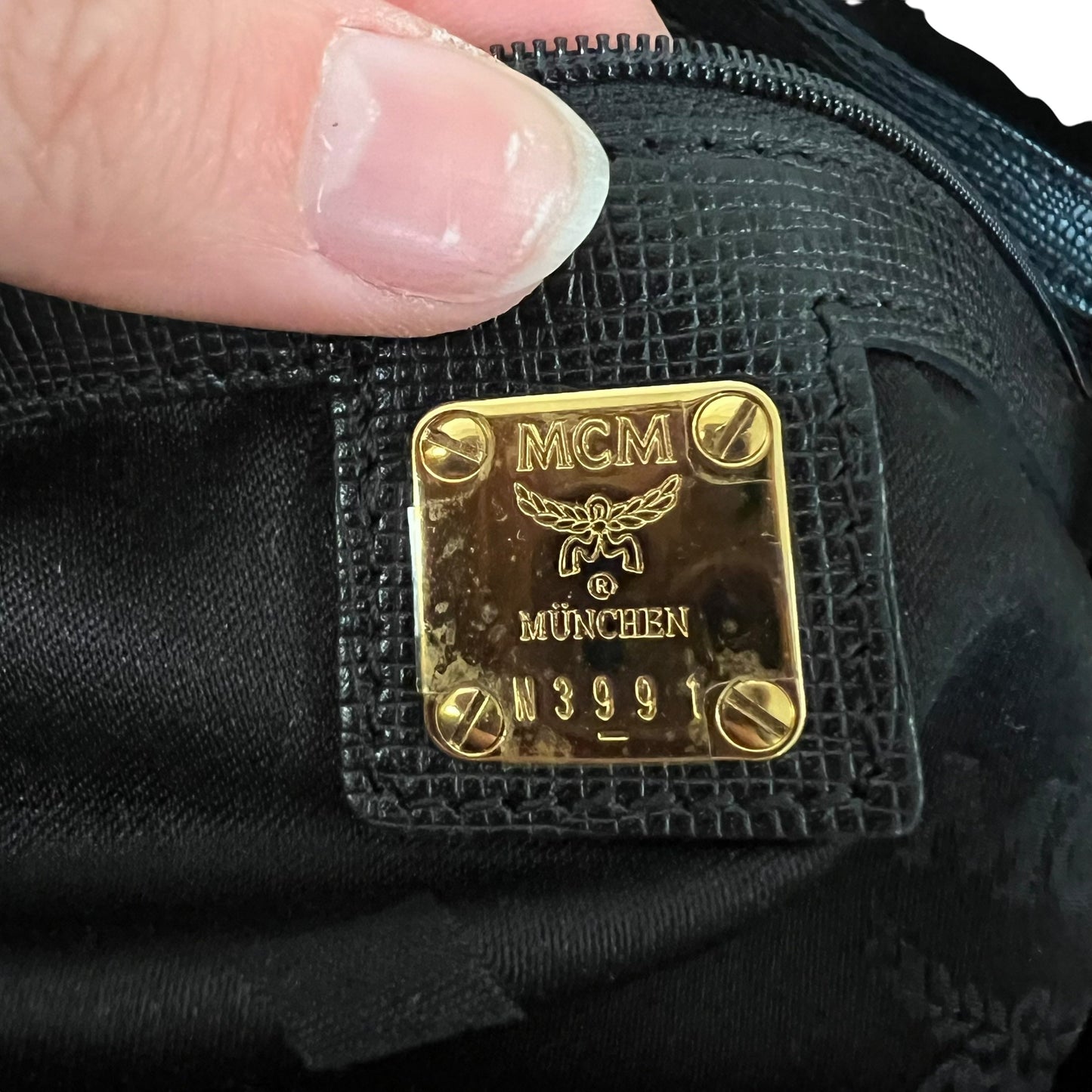 Handbag Luxury Designer By Mcm, Size: Small