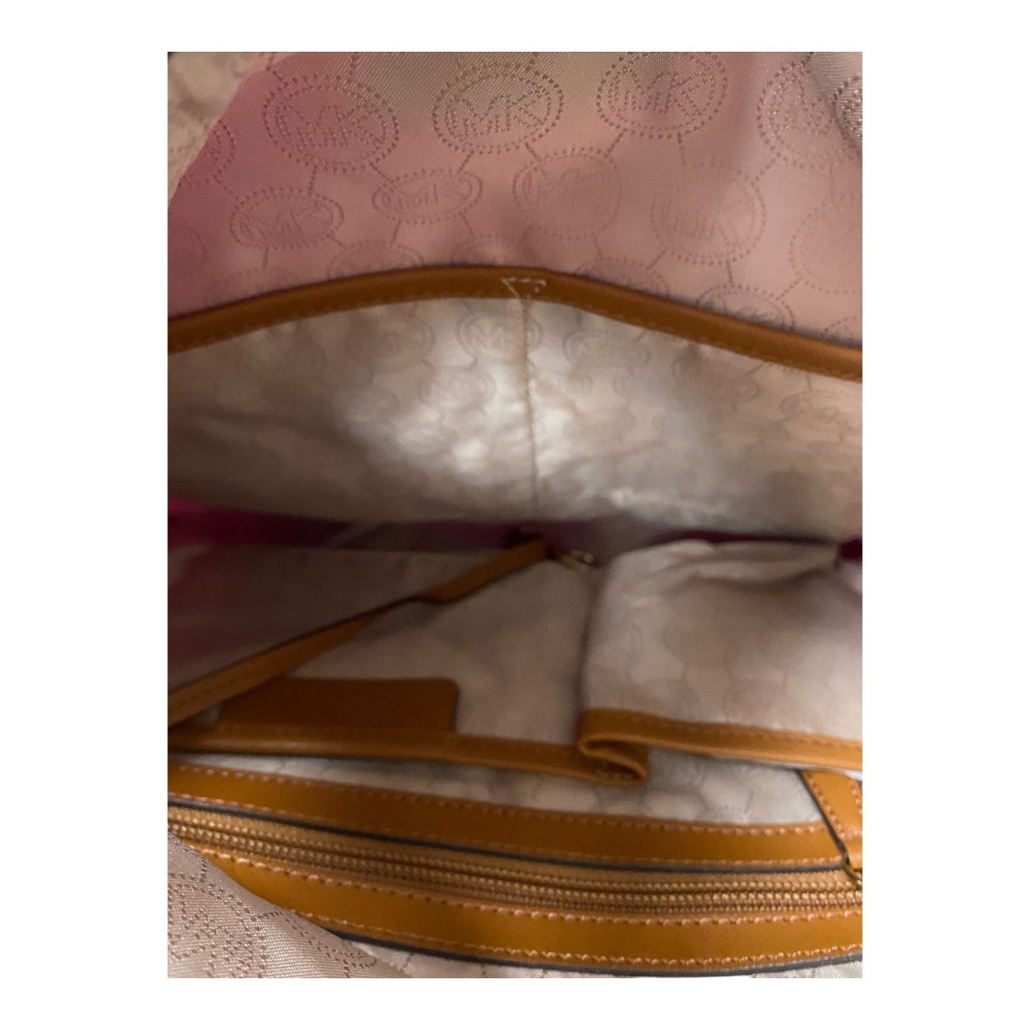 Crossbody Designer By Michael Kors In Purple, Size:Medium