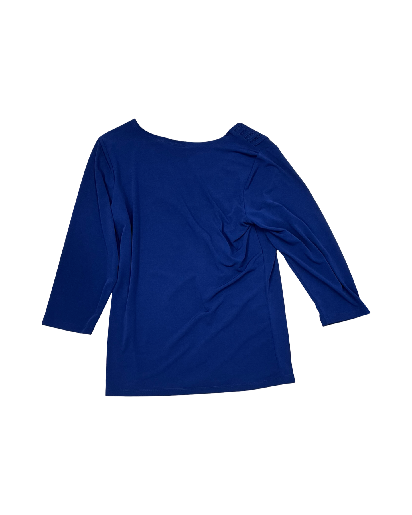Top 3/4 Sleeve By Susan Graver In Navy, Size:Xs
