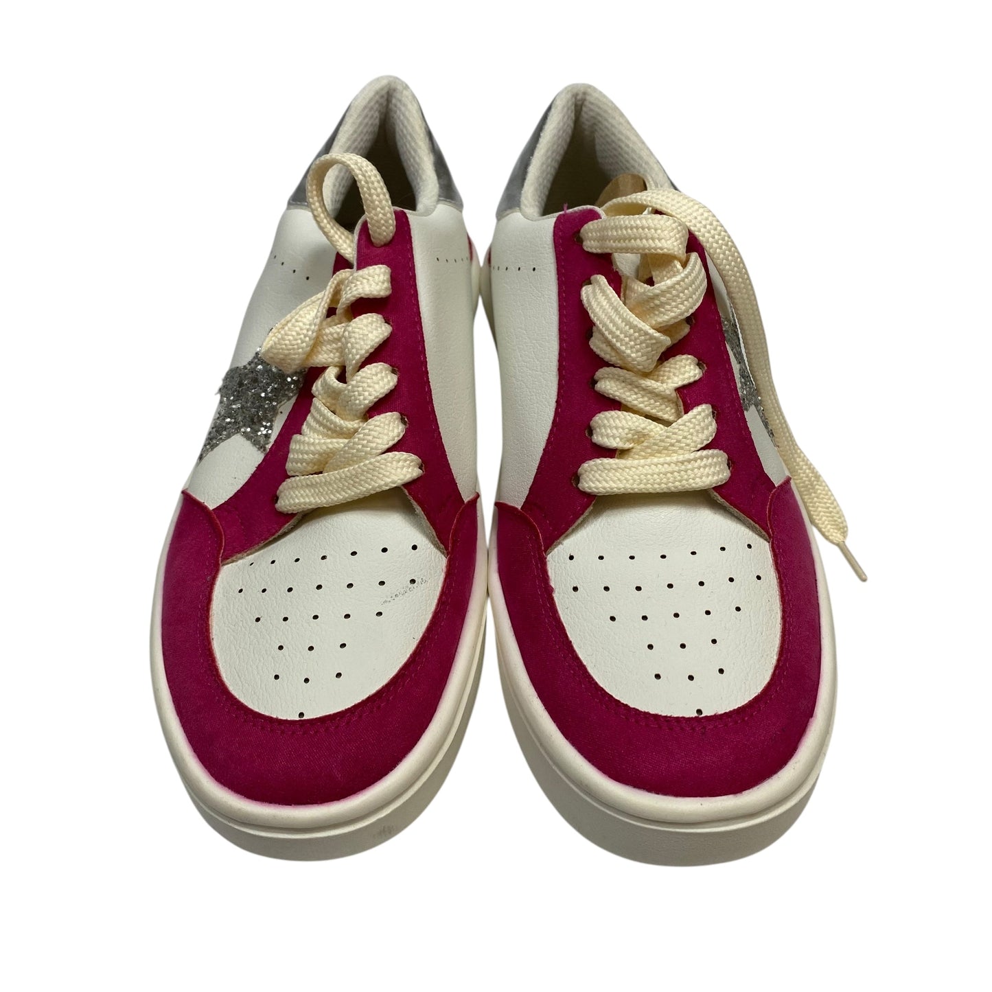 Shoes Sneakers By MKS In Pink & White, Size:9