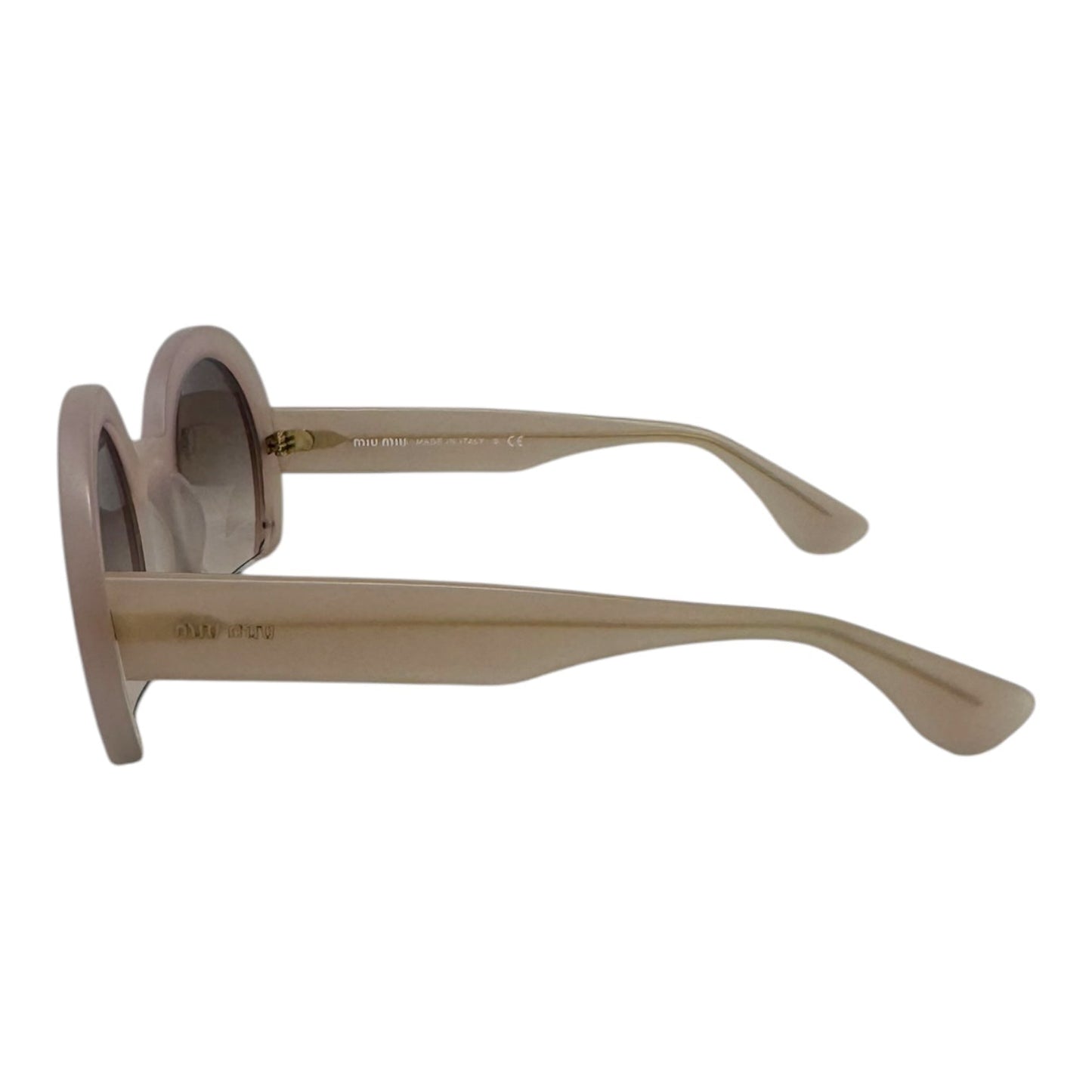 SMU 07Q Round Half Rim Sunglasses Luxury Designer By Miu Miu