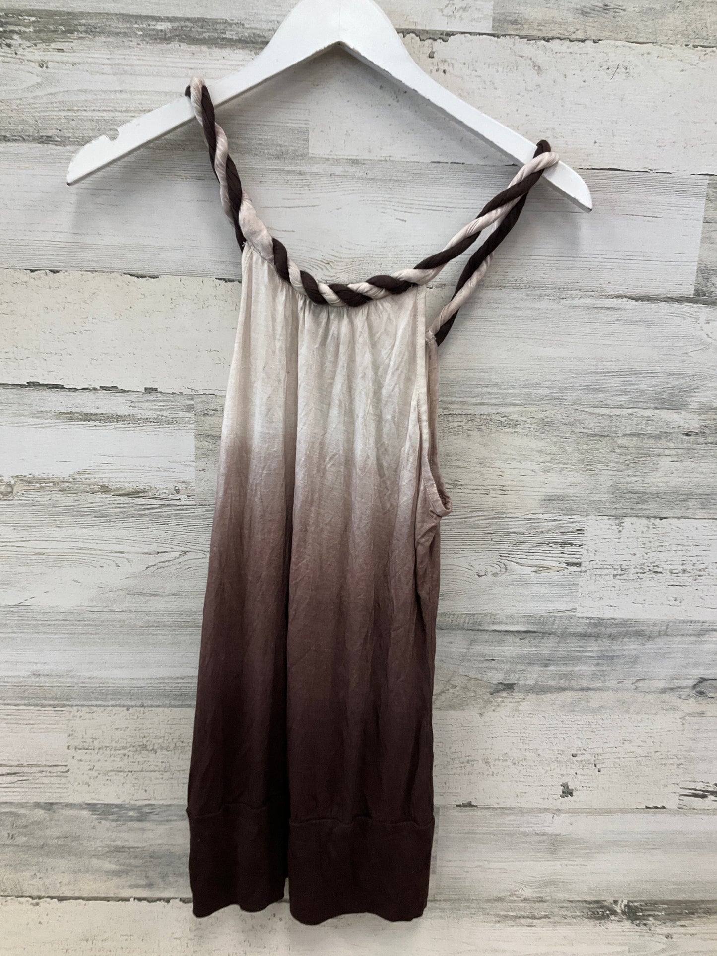Tank Top By Wet Seal In Brown & Cream, Size:Xl