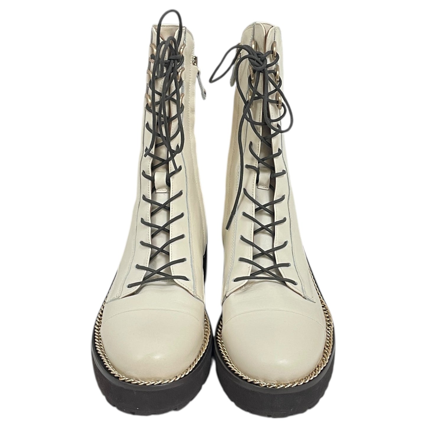 Boots Combat By Sam Edelman In Cream, Size:9