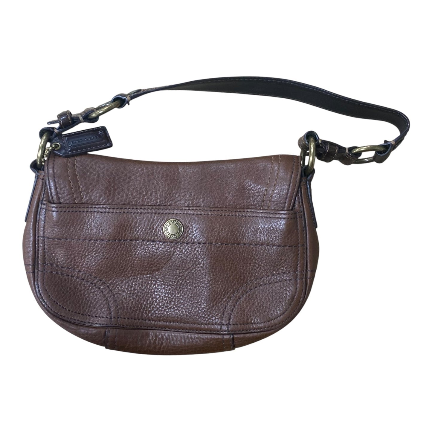 Handbag Designer By Coach In Brown, Size:Small