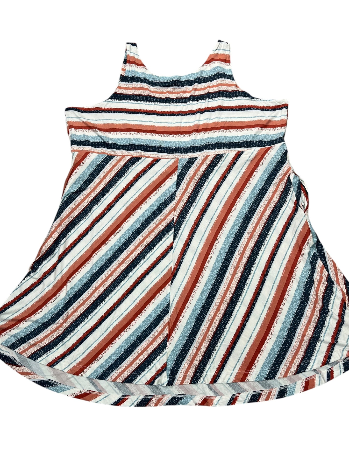 Dress Casual Short By Maurices In Blue & Tan, Size:4X