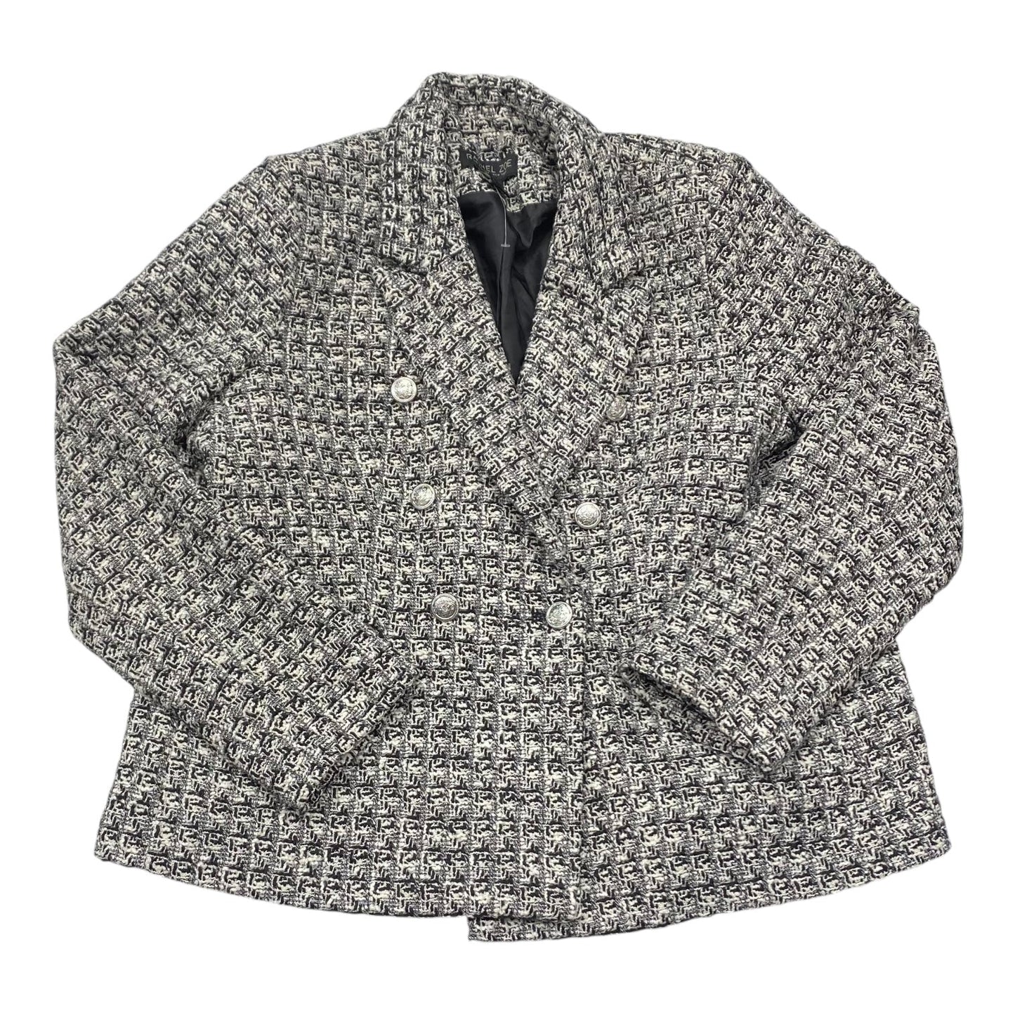 Blazer By Rachel Zoe In Black & White, Size:Xl