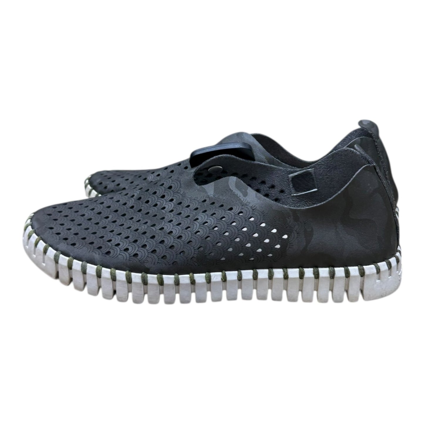 Shoes Flats By ILSE JACOBSON In Camouflage Print, Size:8.5