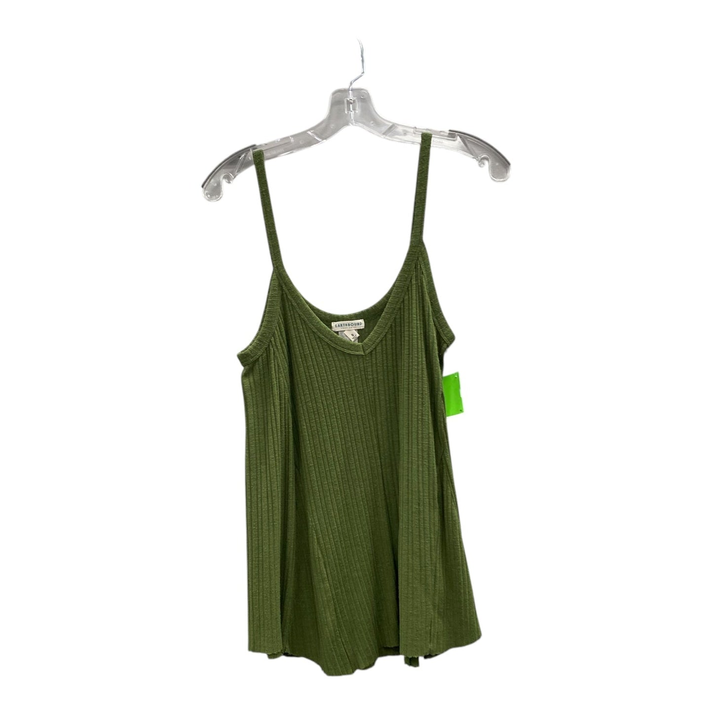 Top Sleeveless By Earthbound In Green, Size:S